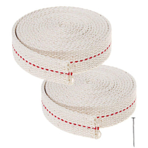 13 Feet/ 2 Rolls Cotton Oil Lamp Wick, 3/4 Inch Replacement Oil Lanterns Wick For Oil Lamps And Oil Burners