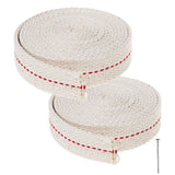 13 Feet/ 2 Rolls Cotton Oil Lamp Wick, 3/4 Inch Replacement Oil Lanterns Wick For Oil Lamps And Oil Burners