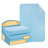 DAHAPYBOO Washable Underpads, 24  x362 Pack Incontinence Bed Pads,Heavy Absorbency Reusable Bed Pads for Elderly,Kids,Adult