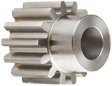 Boston Gear NH18B Spur Gear, 14.5 Pressure Angle, Steel, Inch, 8 Pitch, 0.875 Bore, 2.500 OD, 1.250 Face Width, 18 Teeth