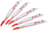 Milwaukee 48005026 The Ax 9Inch 5 TPI Reciprocating Saw Blades, 5Pack