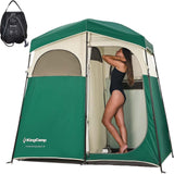 KingCamp Shower Tent, Portable Privacy Tent Outdoor Camping 1/2 Room Toilet Tents with Shower Bag & Dressing Room for Travel Bea