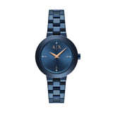 Armani Exchange Analog Blue Dial Women'S Stainless Steel Watch-Ax5175