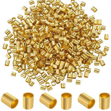 500 2.2mm Plated Brass Beads - 5 Colors, 500 Pieces, Crimp Tube Accessories for Jewelry Making