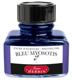Herbin hb13015 Traditional Ink (For Fountain Pens, Glass Pens, and False Pens), 1.0 fl oz (30 ml), Forgotten Grass Blue Made in 