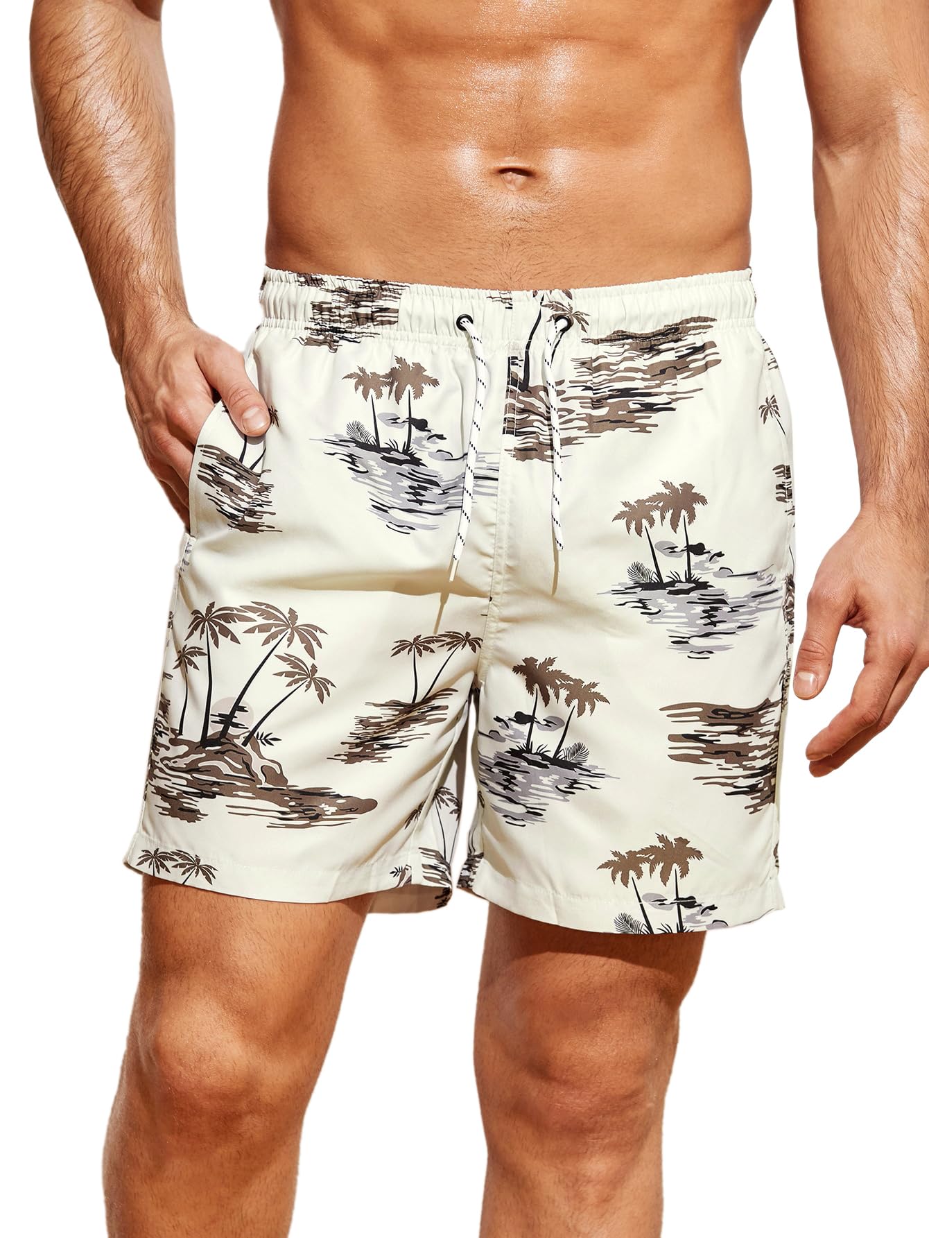 Toplot Regular Fit Printed Boxer Shorts For Men (Tree-Shorts-5130-Beige-M),Beige,,B0CJ4VKRQV