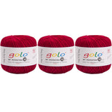 golo 3 Balls Crochet Thread Size 10 Crochet Yarn for Hand Knitting 192