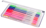 ArtBin 6902AG Slim Line Pen & Pencil Box, Small Art & Craft Organizer, [1] Plastic Storage Case, Translucent