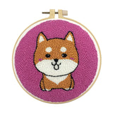 Ilsmysutra Punch Needle Starter Kits Embrodiery Hoop With Punch Pen Hand Craft Puppy |Crafts | Needlecrafts & Yarn | Embroidery 