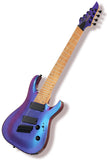 AKLOT Multi-Scale 8-String Electric Guitar: Roasted Maple Neck with String-Through Bridge Electric Guitars Kit with Okoume Body,