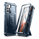 Dexnor for Samsung Galaxy S21+ Plus Case, [Built in Screen Protector and Kickstand] Heavy Military Grade Protection Shockproof P