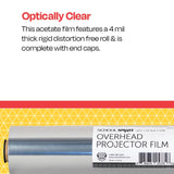 School Smart Overhead Projector Film Roll, 10-1/4 Inches X 50 Feet, 4 Mil Thick