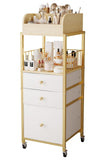 Makeup Organizer Cart with Drawers, Floor Skincare Organizers Make Up Organizers-Vanity Organizer Cosmetic Display Cases Holder 