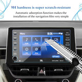 SKTU Screen Protector Foils for 2019 2020 2021 2022 Toyota Corolla Sports Sedan Hatchback 8In Navigation Display Tempered Glass
