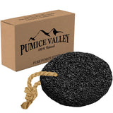 Pumice Stone - Natural Earth Lava Black - Callus/Corn Remover for Feet Heels and Palm - Pedicure Exfoliation Tool - Dry Dead Ski