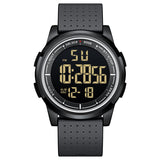 GOLDEN HOUR Ultra-Thin Minimalist Sports Waterproof Digital Watches Men with Wide-Angle Display Rubber Strap Wrist Watch for Men