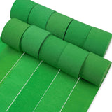 PartyWoo Green Crepe Paper Streamers 10 Rolls 820 ft Pack of Kelly Green Crepe Paper for Graduation Christmas Jungle Birthday Pa