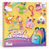Drama Planet Make Your Own Clay Keychains - Air Dry Clay Craft Kit for Kids Ages 6 and Up, Create 8+ Charms and Bag Decorations,