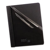 Oxford 55806 Clear Front Report Cover, Tang Clip, Letter, 1/2 Capacity, Black, 25/Box