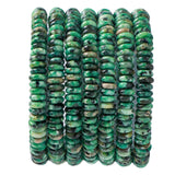 Natural African Turquoise Disk Stone Spacer Beads 6x2mm 38cm/str Flat Rondelle Loose Semi Gemstone Caps for Making Bracelets Nec