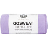 Shandali Hot Yoga GoSweat Microfiber Hand Towel in Super Absorbent Premium Violet Suede for Bikram, Pilates, Gym, and Outdoor Sports. 16 x 26.5 inches.