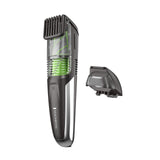 Remington Vacuum Beard Trimmer,13 Length and Style Settings with Adjustable Length Comb (2-18mm),Vacuum Trimmer for Beard, Musta
