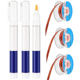 No Clean Soldering Pen and Solder Remover Wick, 0.1 Inch Wide and 59 Inch Long, Solder Braid Wick Liquid Flux for Electronics We