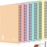 Lewtemi 6 Pack Small Left Handed Notebook Lefty Notebooks,Multicolored