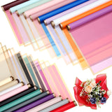 Yahenda 420 Sheet Flower Wrapping Papers Flower Bouquet Paper with Gold Edge Korean Style Bouquet Wrapping for Floral Supplies W