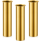 Yaocom 3 Pcs Brass Drain Tube Boat Drain Tube Plug Brass Boat Drain Plug Livewell Overflow Drain Tube for Boat Water Marine Tran