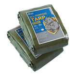 GUARD SHIELD Tarps Heavy Duty Waterproof 10x20 Feet Green Poly Tarp Cover Outdoor Thick UV Resistant Tarpaulin with Grommets 10m