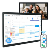 TouchWo 15.6 to 27 inch Touchscreen Digital Calendar & Wall Planners, Smart Whiteboard Calendar for Chore Chart & Work Schedule,