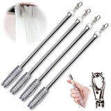 Jos & Haz Curtain Pull Wand Clear Acrylic 36 (4 Pack) - Pull Rod Wand for Grommet Panels, Vertical Blinds, Shower Drapes - Invis