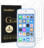 ivoler [4 Pack] [Tempered Glass] Screen Protector Compatible iPod Touch 7G 2019 6G 5G (7th 6th 5th Generation), 0.2mm Ultra Thin