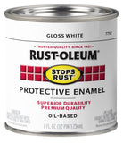 RustOleum 7792730 Stops Rust Brush On Paint, Half Pint, Gloss White