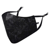 Masq By QOne Crystal 4 Layer, Reusable, With Detachable Chain & Ear Adjusters, AntiBacterial (Bfe>99%) Satin Cloth Face Mask F