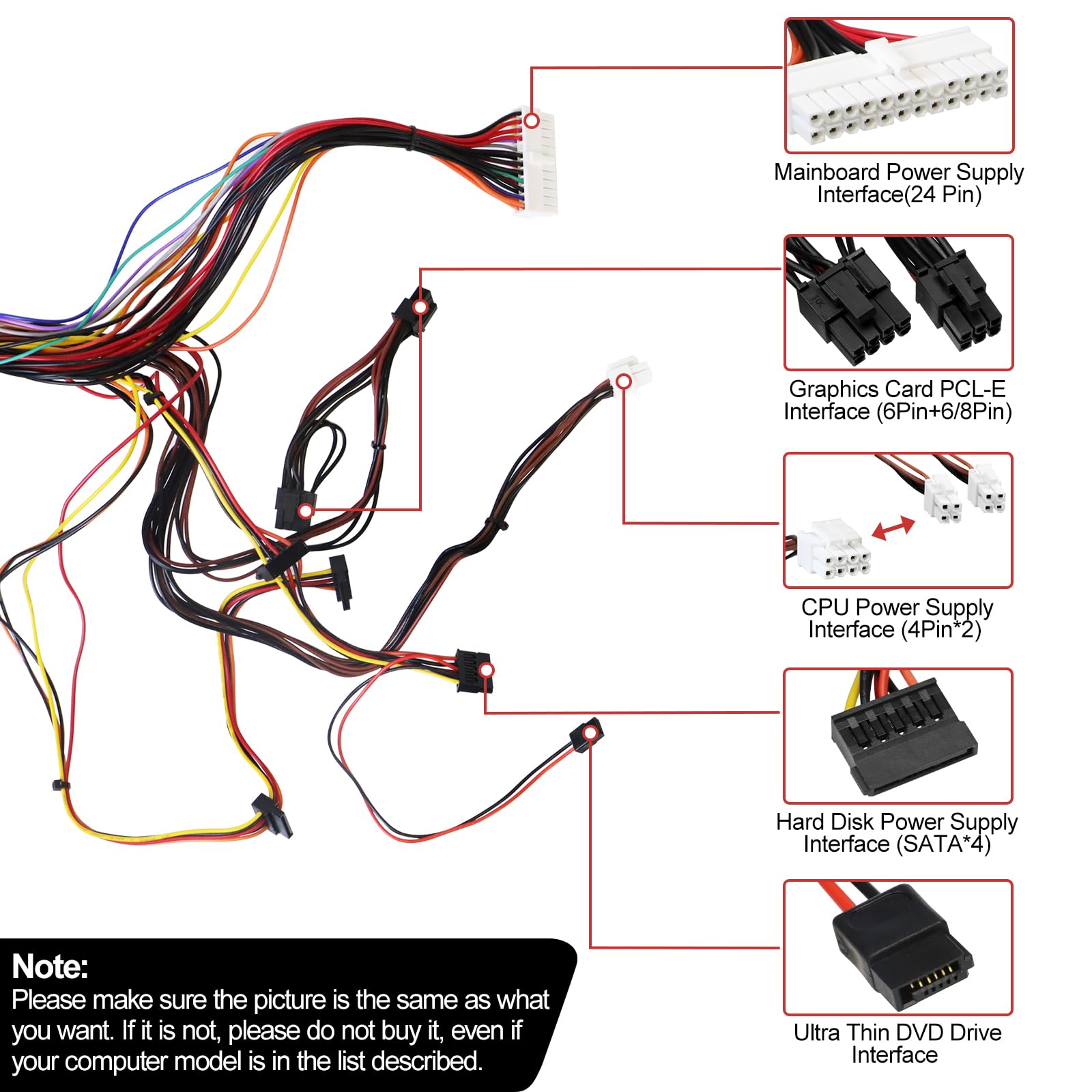 LXun Upgrad HU460AM-01 WC1T4 D460AM-03 460W Power Supply Compatible with Dell XPS 8930 8920 8910 8900 8700 8300 Alien-Ware Auror