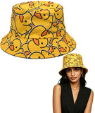 Vayusrot Cute Duck Bucket Hat For Women, Bucket Hat For Men, Cartoon Fisherman Sun Hat, Stylish Summer Caps For Women, Casual Be