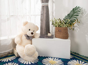Misscindy Giant Teddy Bear Plush Stuffed Animals for Girlfriend or Kids 47 inch, (White)