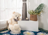 Misscindy Giant Teddy Bear Plush Stuffed Animals for Girlfriend or Kids 47 inch, (White)