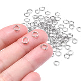 100 PCS 5.8mm Mini Split Ring for Jewelry Making, Double Loops Round Split Jump Rings Necklaces Bracelets Earrings Metal Keychai