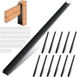 Yaocom 12 Pack 42 Inch Horse Stall Wall Channels Galvanized Steel Easy Installation Horse Stall Chew Guards Wood Protector with 