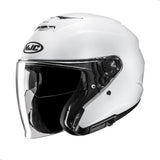 HJC i31 Solid Open Face Motorcycle Helmet, DOT Approved (White, Medium)