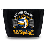 Sugchairo Volleyball Gifts for Women Small Makeup Bag Purse Travel Accessories Birthday Gifts for Daughter Sister
