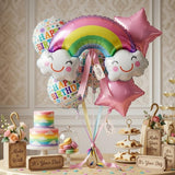 FI FLICK IN Printed 5 Pcs Theme Party Decoration Kit for Kids Birthday Foil Balloon Combo Set Balloon