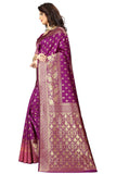 Sugathari Womens Art Silk Purple Kanchipuram Saree (San Pari 73 Purple)