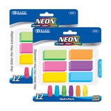 BAZIC Products Erasers & Eraser Caps Set, 12 Pieces, 2Pack