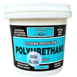 CrystaLac Extreme Protection Water Based Polyurethane (Semi Gloss, 8oz Mini): Self Leveling, Non Yellowing, Brush or Spray, UV P