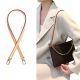 jiesinlov Genuine Vachetta Leather Replacement Bags Thin Short Purse Strap Shoulder Straps for Multi Pochette Boulogne Pouchette