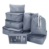 Drehotry 8 Pcs Travel Organizer Pouch Packing Cubes For Travel Clothes Space Savers Bags Cosmetics/Underwear/Socks/Shoes Toiletr